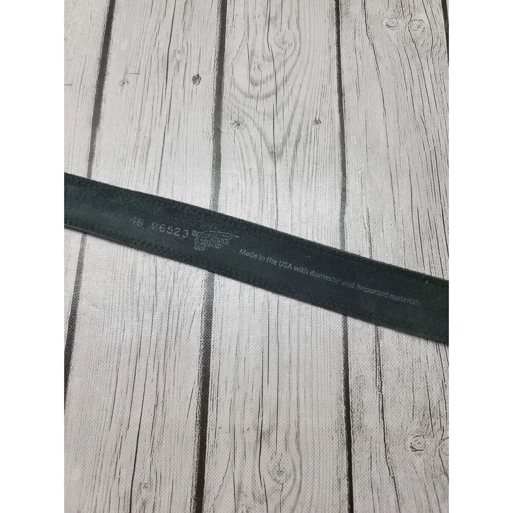 Red Wing Basic Work Belt Mens 46 Black Frontenac Leather Buckle USA Made 96523